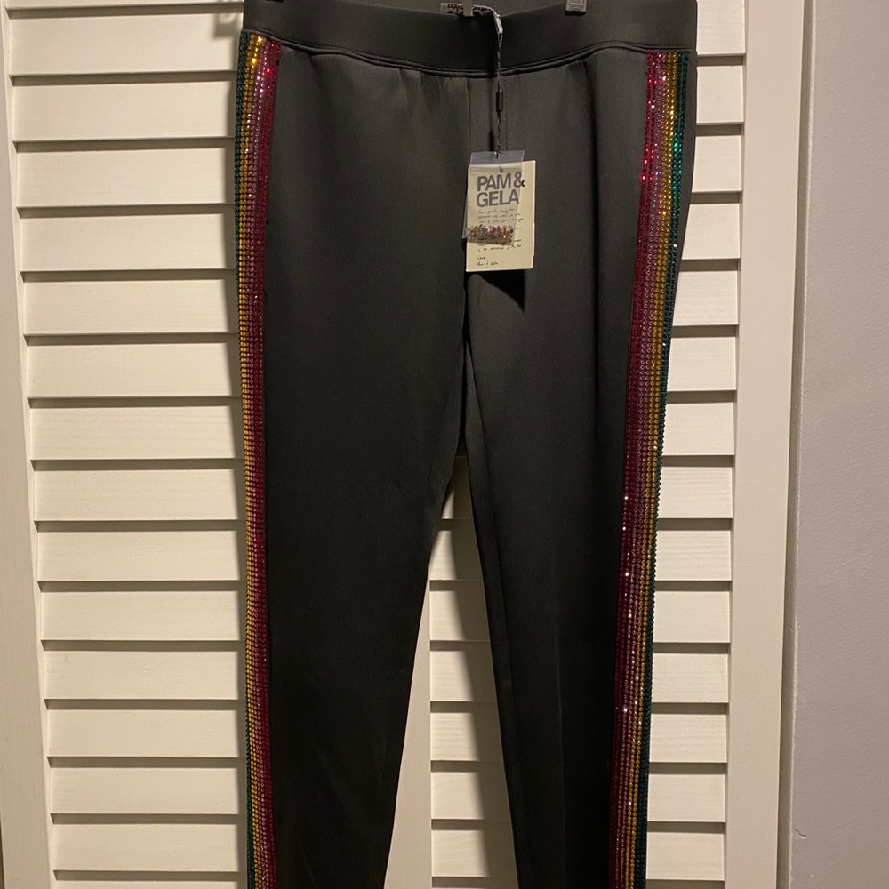 Pam & Gela Ladies black cigarette pants